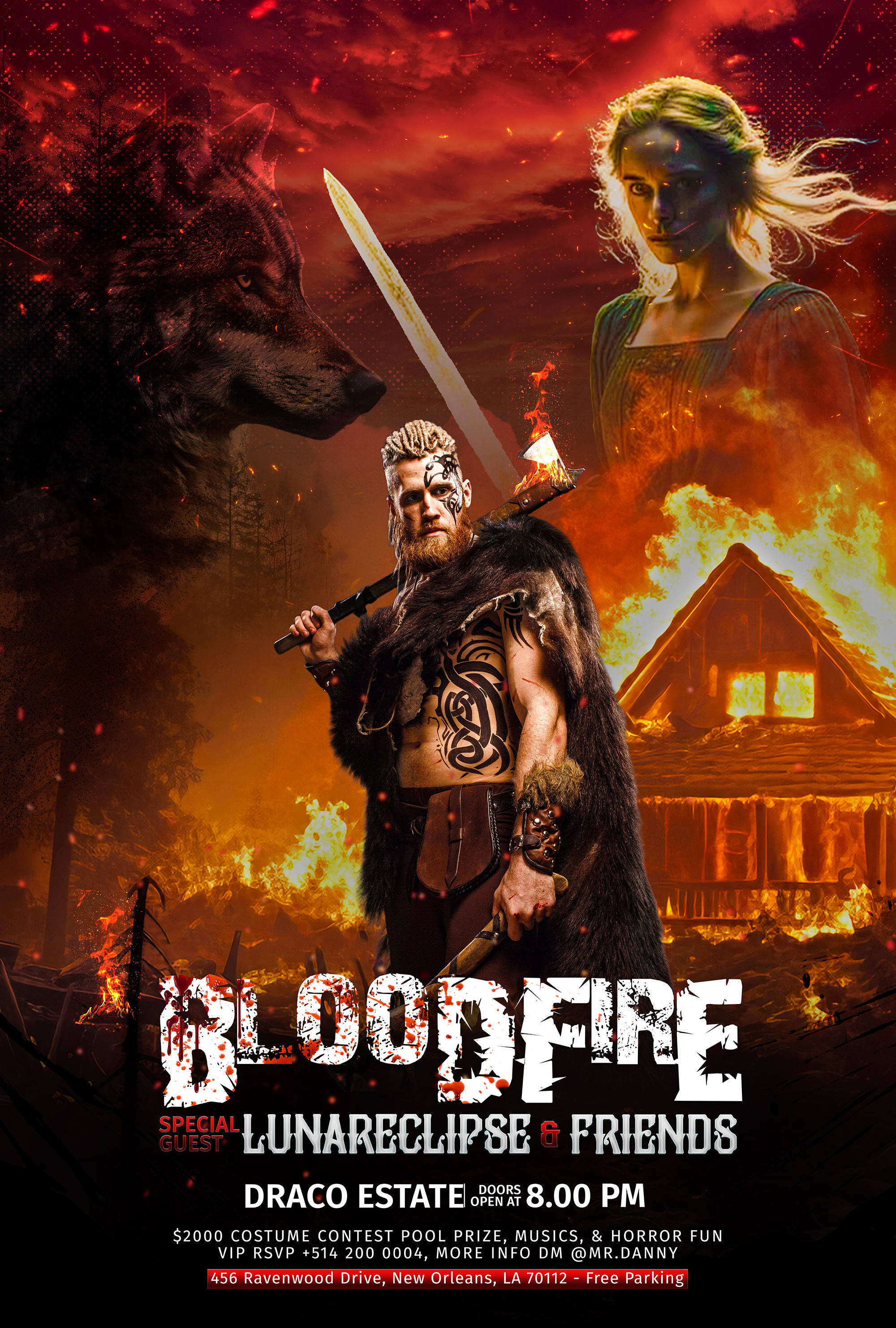Bloodfire – Action Movie Poster Design actionmovieposter actionthriller branding cinematicdesign design dribbbledesign entertainmentdesign filmposter graphic design illustration moderndesign movieposterdesign posterdesign printdesign visualstorytelling