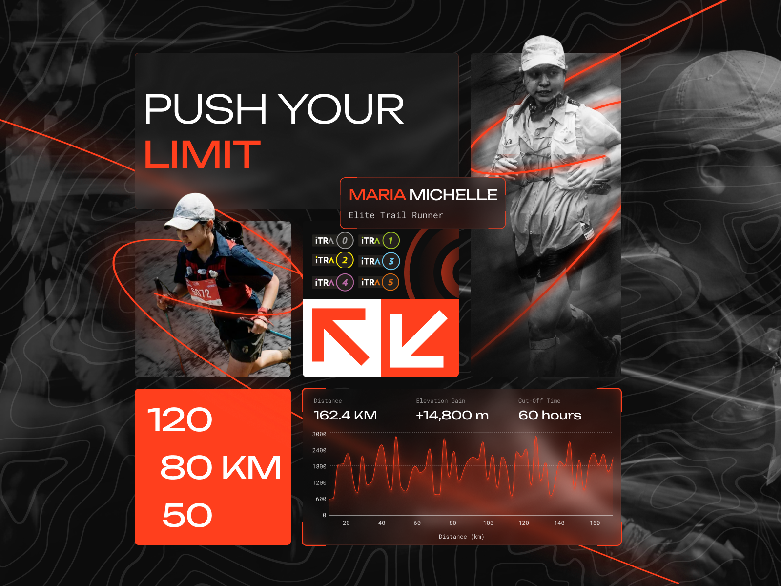 El Ultra - Trail Running Website animation glass hiking interaction interaction design landing page modern motion motion graphics mountain run running sport trail run ui ui design ux ux design