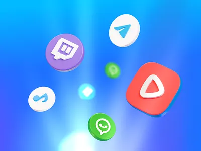 Telecom Integrations – 3D Illustration, CG, Service Design 3d 3d design 3d graphics 3d illustration 3d render blue cg communication graphic design illustration minimal modern product design render service design telecom telecommunication