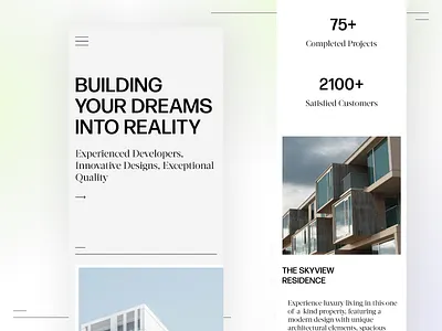 Landing Page Template for Mobile | UI Design designinspiration landinngpage responsivewebdesign ui uidesign uxdesign webdesign