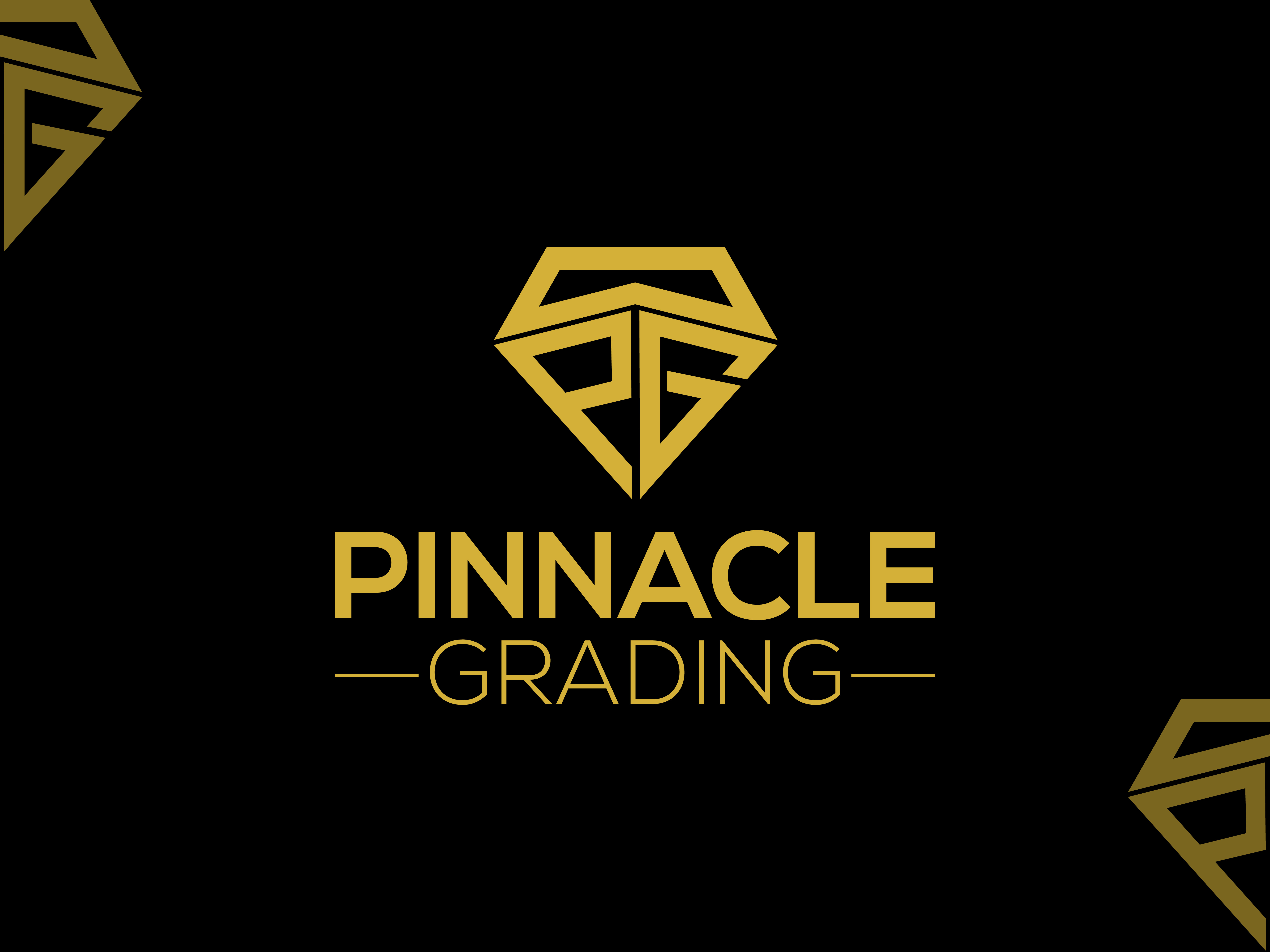 PINNACLE GRADING Jewellery Logo brandidentity creativedesign goldbranding jewellerylogo logodesign luxurybranding luxurylogo minimallogo modernlogo pinnaclegrading premiumbrand visualidentity