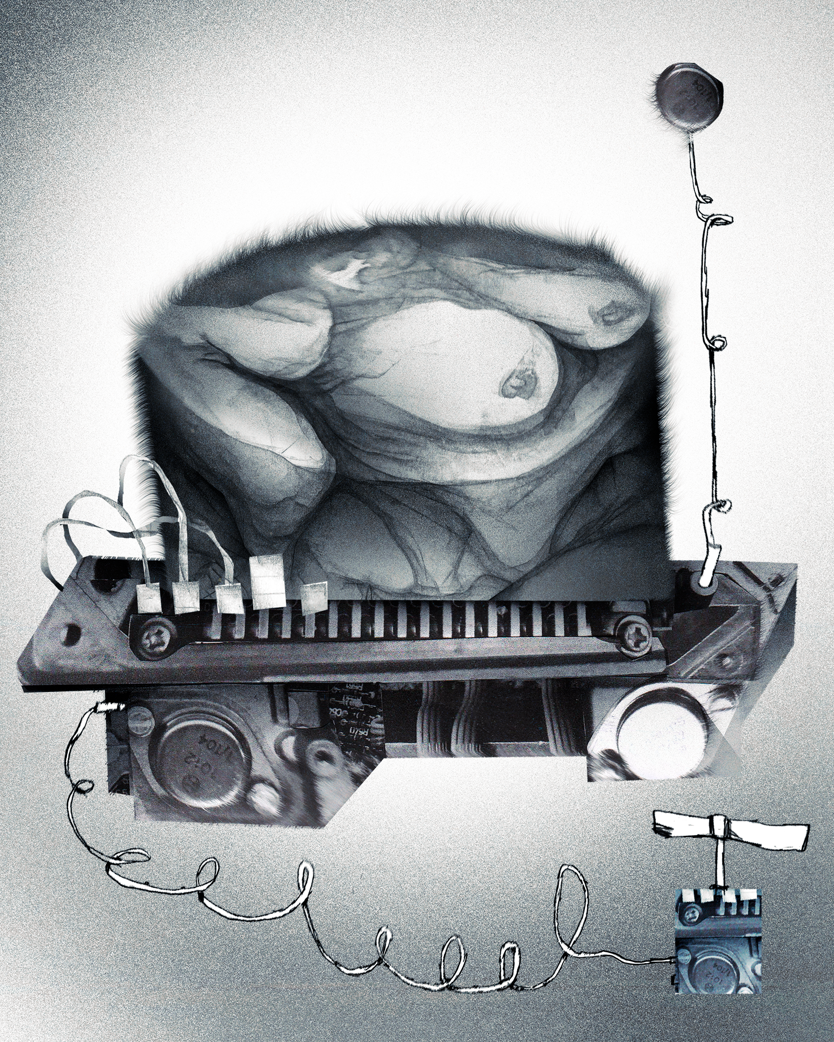 Button | Illustration\Collage character collage digital art digital illustration graphic graphic design illustration photoshop procreate