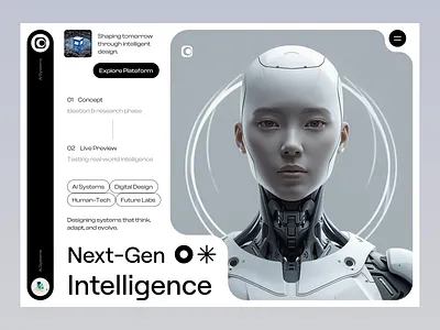 GenSense – Minimal Futuristic UI Design Concept ai web design figma ai website design aidesign creative ui design creativedesign design design uiux figma figma design futuristic ui design humancentereddesign intelligent design modern ui design modern website design next gen intelligence techdesign typography ui uiux design ux