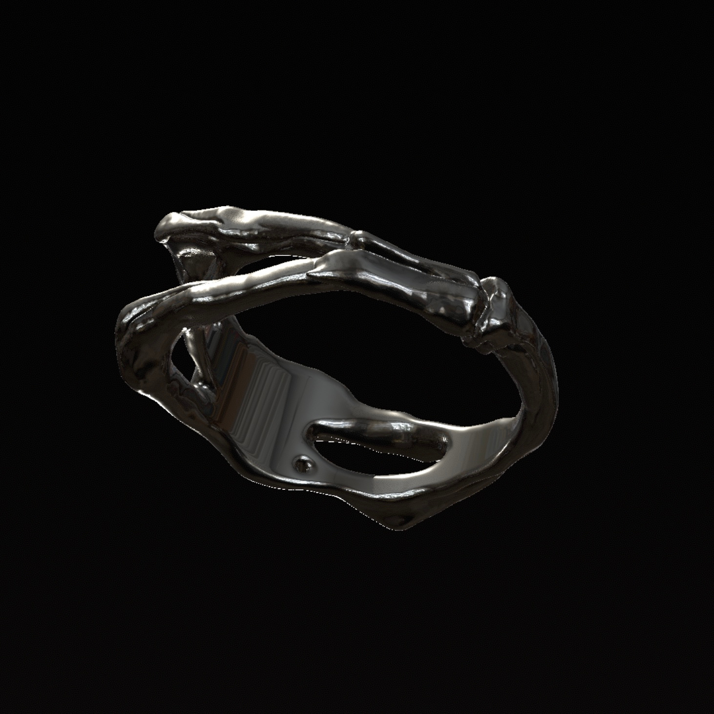 Zxc_ring #01 3d design fog jevelry photo ring silver zxc