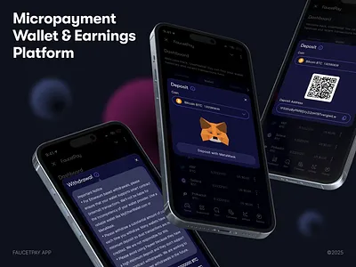 Faucetpay Telegram App app branding design figma graphic design illustration logo ui ux vector