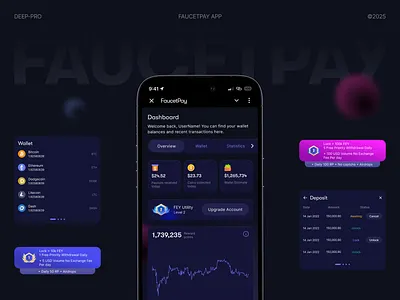 Faucetpay Telegram App app branding design faucetpay telegram app figma graphic design illustration logo ui ux vector