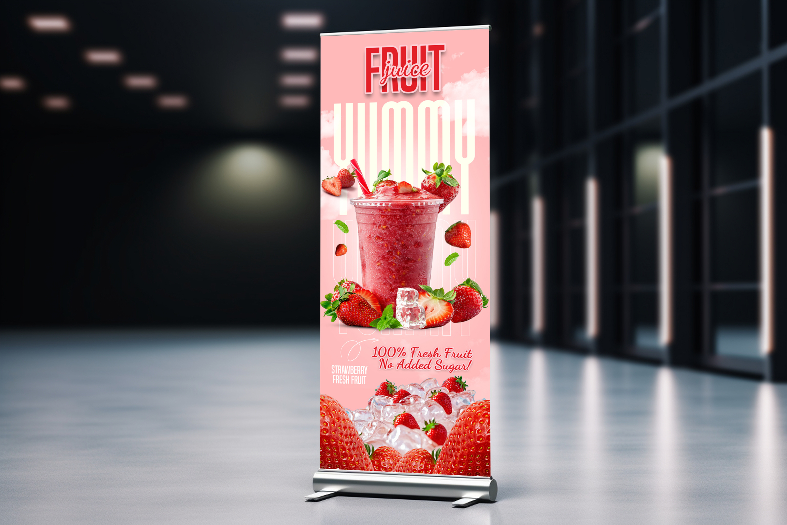 Example of Roll Up Banner Design For Outdoor Event 