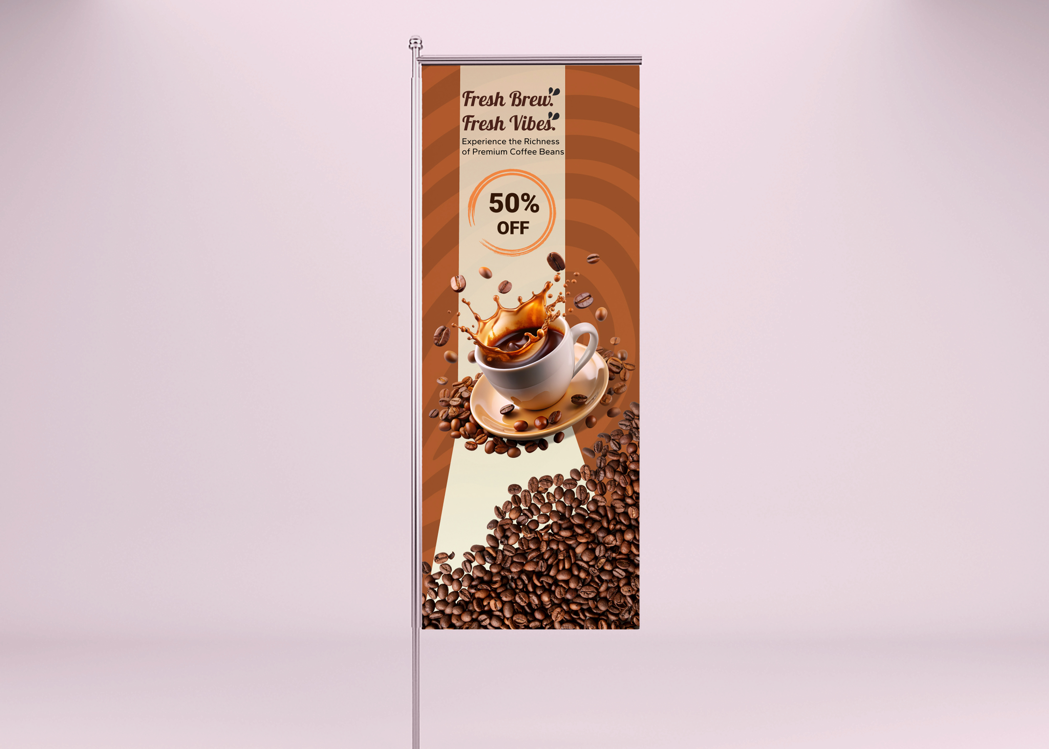 Example of Roll Up Banner Design For Outdoor Event 