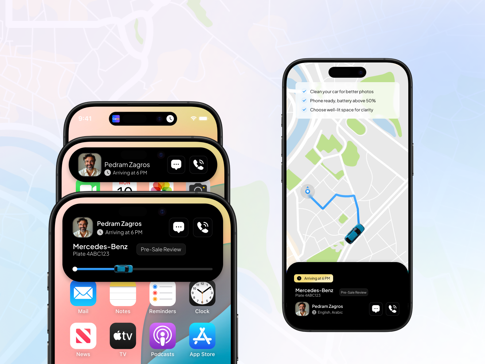 Car Inspection Flow — iOS Live Activities automotiveapp carinspection design showcase designflow designsystem dynamic island dynamicisland figmadesign interactiondesign iosdesign liveactivities mobiledesign motiondesign productdesign realtimeux ui uidesign userexperience ux ux design