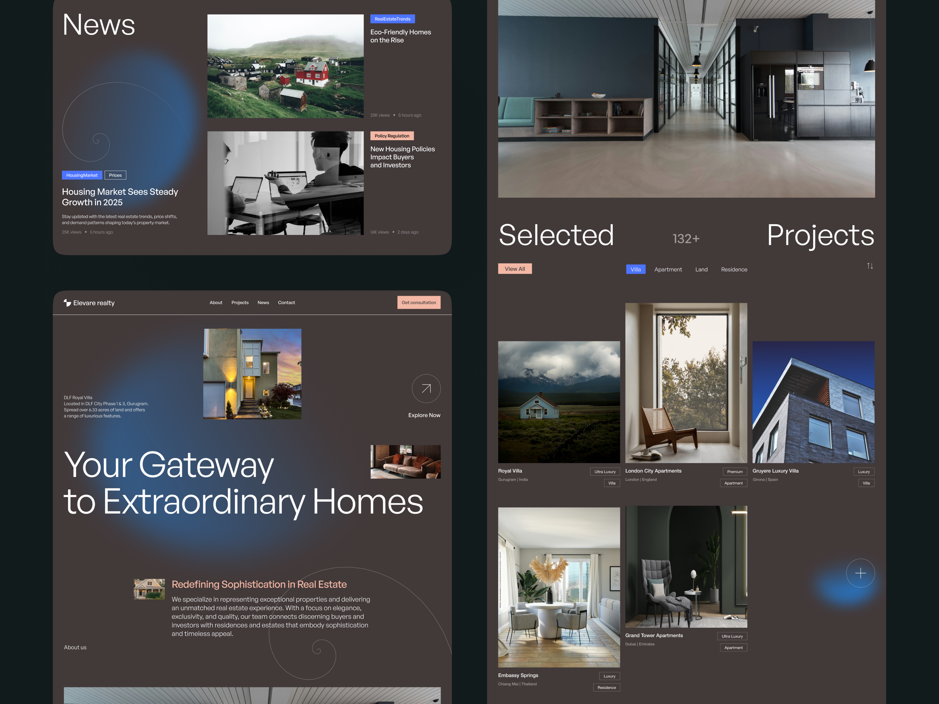 Real Estate Agency Corporate Website by Ronas IT | UI/UX Team on Dribbble