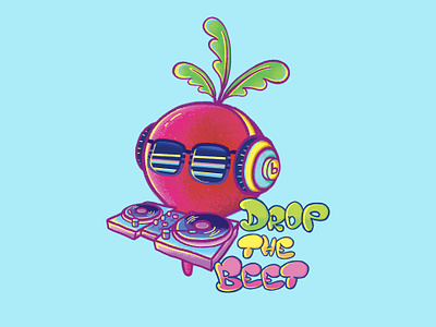 Drop the Beet adobe photoshop animals art artwork beet character character design characterdesign colorful cute doodle drawing fun graphic design illustration kids psd veg vegetable
