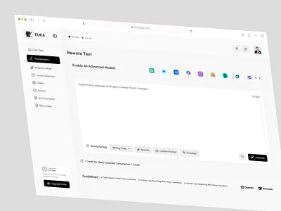 Redesign Dashboard - AI Detection SaaS Design ai sass design product service ui