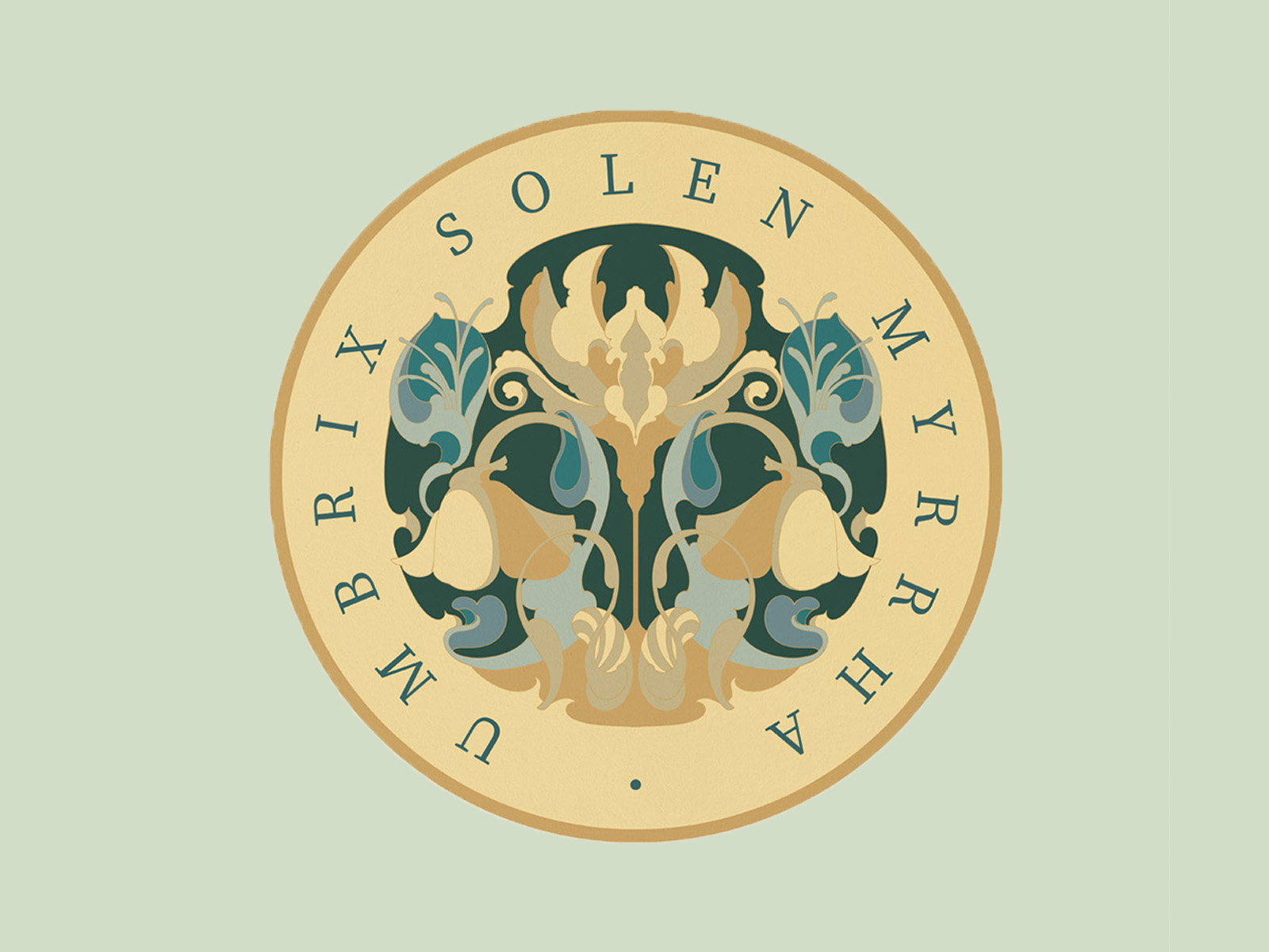 FLORA OF THE UNSPOKEN badge logo floral flower logo illustration logo logo psychedelic psychedelic logo trippy logo unique logo