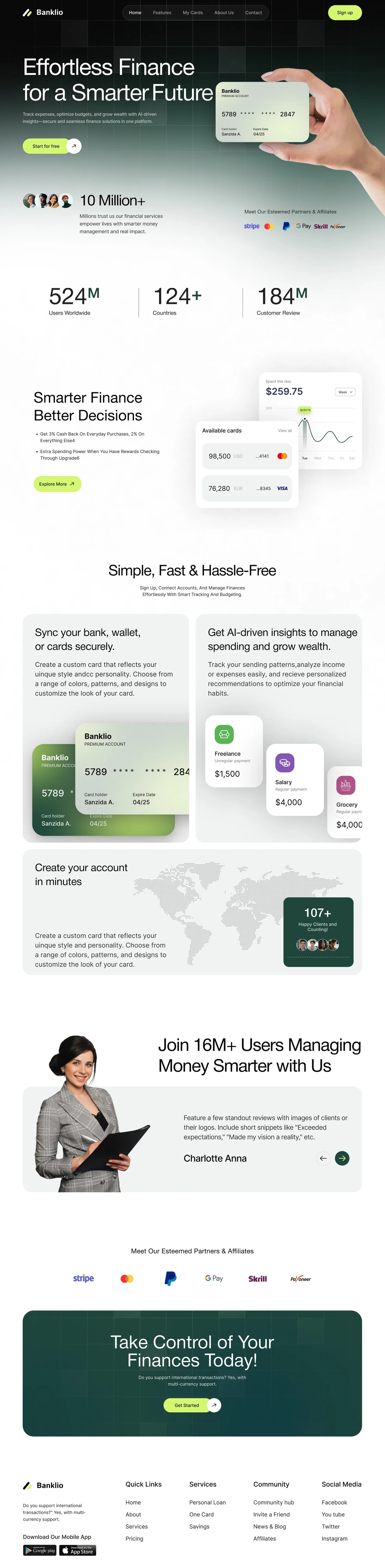 Finance Managemet Website