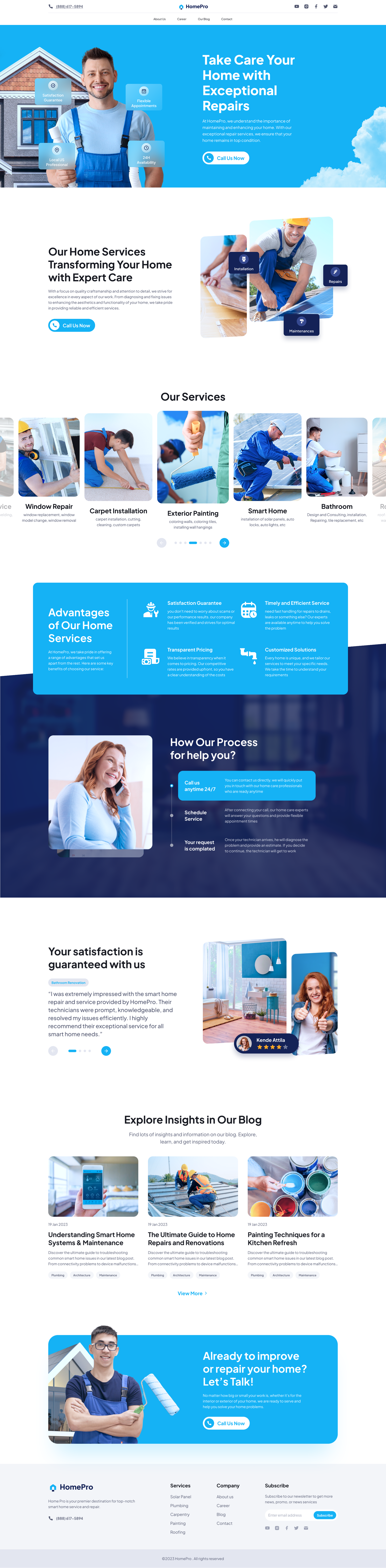 HomePro - Home Service Website