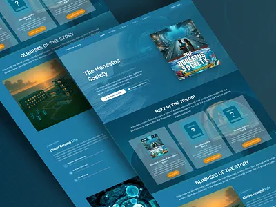 Science-Fiction Storytelling Website figma storytelling web ui ux web development website design