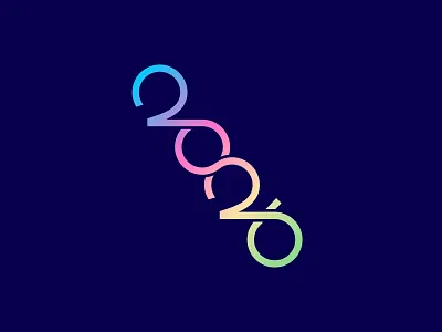 2026 - Logo Design 2026 logo branding clever design dragisa trojancevic giletroja happy new year 2026 illustration logo logo design minimalism new year new year 2026 new year logo smart typography ui