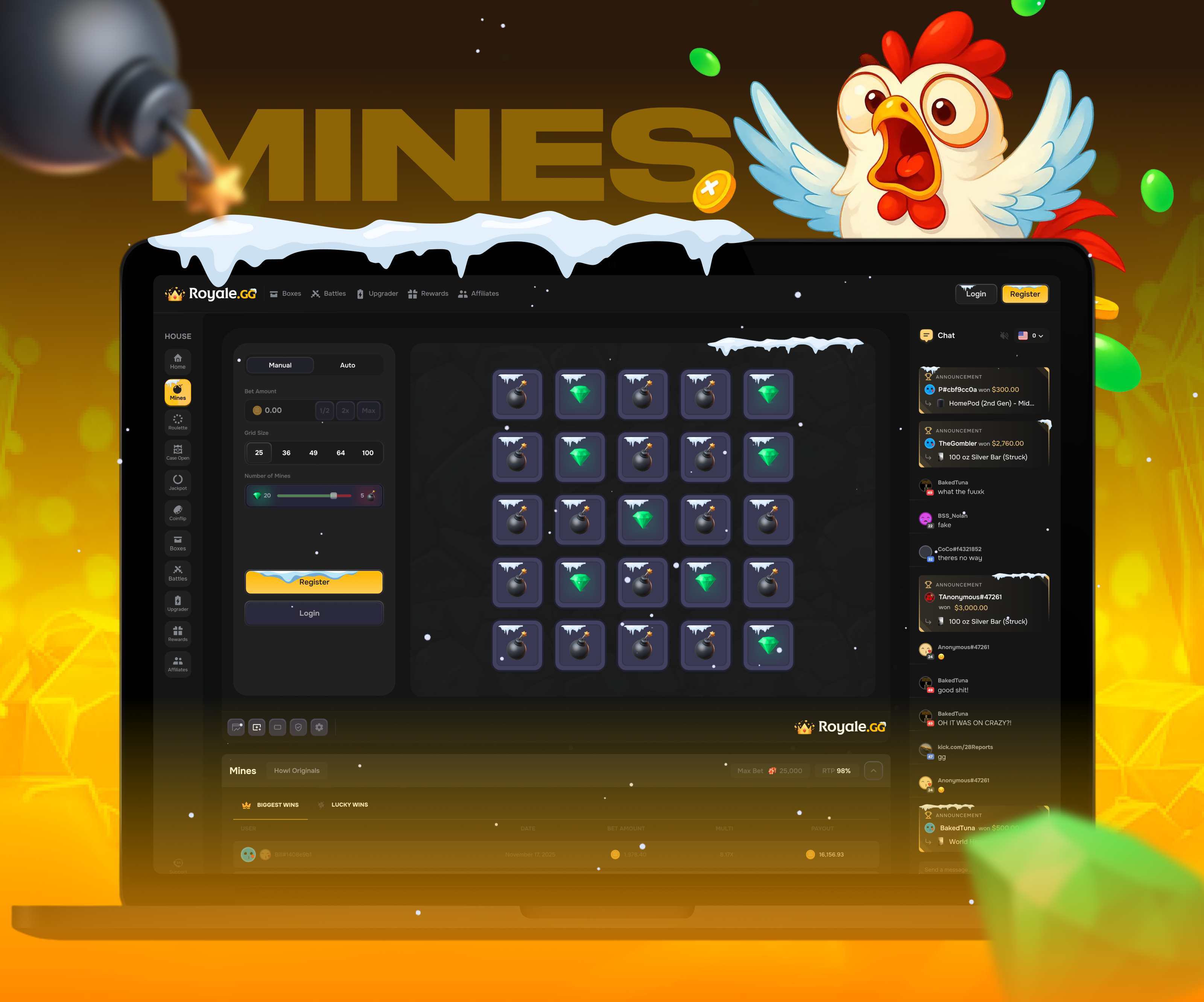 Casino Mines Game battles betting csgo cases casino casino cases casino slots counter strike cs go case opening csgo csgo cases csgo casino csgo design csgo open cases gambling game interface game ui gaming mines skins upgrade