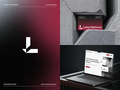 🧱 Lintel Platforms ai logo brand designer brand guidelines brand identity brandbook branding clean identity logo logo design tech logo