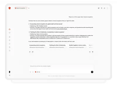 Resarc - AI Chat Research Dashboard ai ai app ai assistant ai chat ai dashboard ai research dashboard interaction design motion graphics research saas ui ui motion uigo ux web website