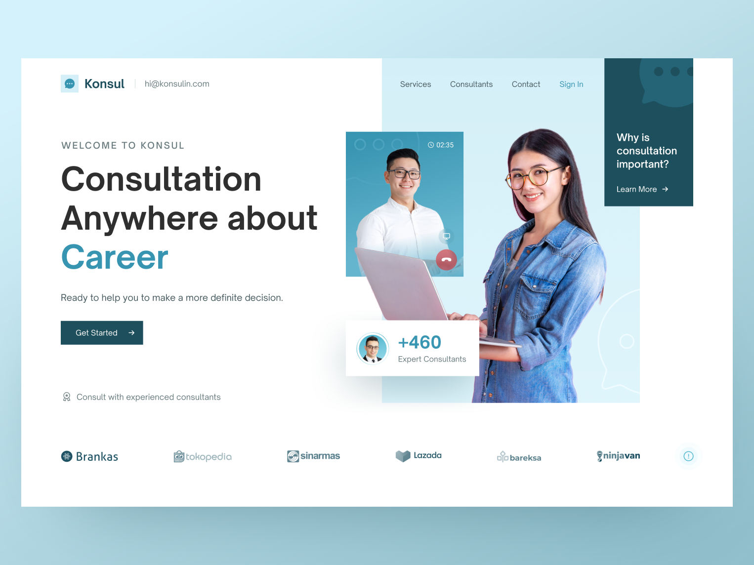 Konsul: Consultation Platform Website by Hyperfantasy for Waffle Space ...