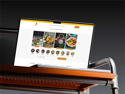 Food Recipes Website Design deisgn food meal recipes ui uiux ux web
