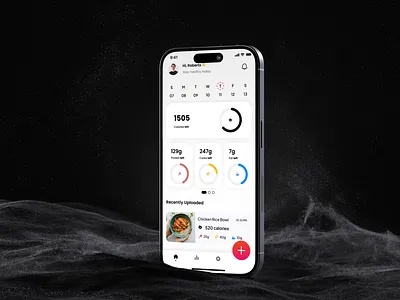 AI Calorie Tracking App - UI Kit ai calorie tracking figma food health homepage mobile mobile design nutrition uikit