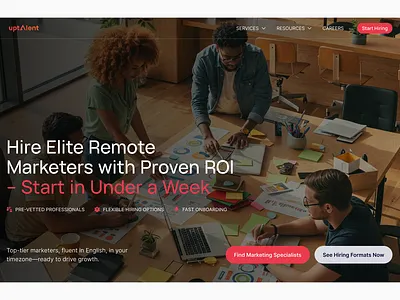 Web design for Elite Hiring Company hiring agency website product design ui ui design web design web design agency webflow