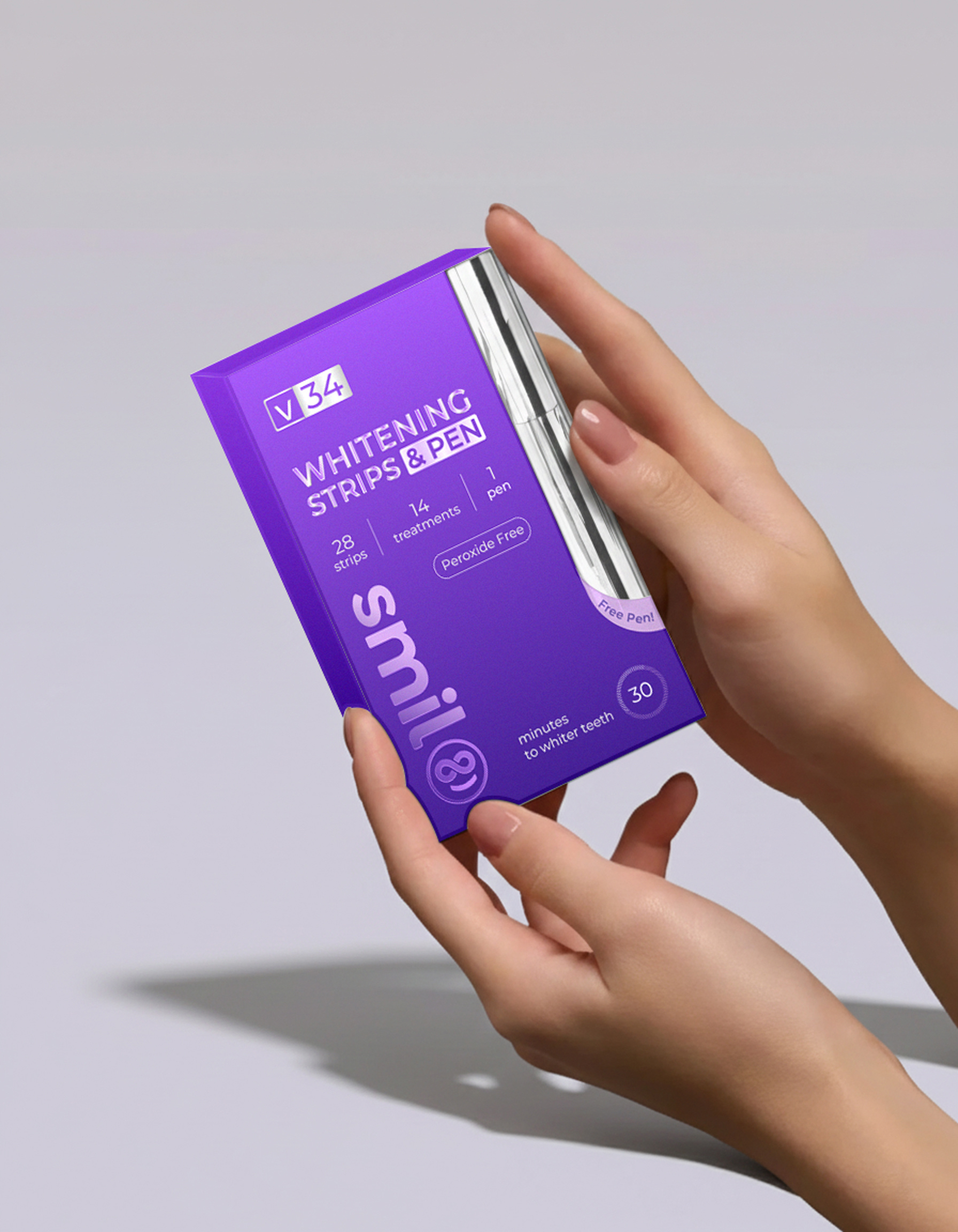 Teeth Whitening Strips - Packaging Design beauty box design box packaging brand identity branding cosmatic design label label design package package design packaging packaging design packaging design service packaging designer product box design product packaging teeth whitening whitening strips