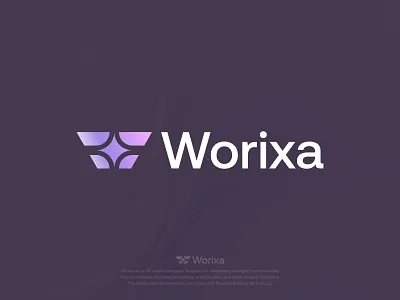 Worixa Logo Design ai ai logo brand identity branding icon identity letter letter logo logo logo creation logo design logo designer logo mark logodesign logos logotype w logo web3