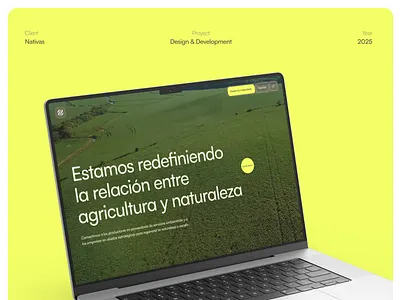 Nativas: empowering nature through innovation animation branding cms implementation design development frontend development ui uxui design visual identity