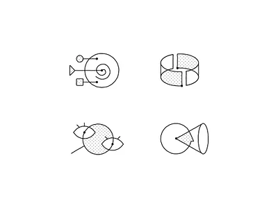 Zerocopter — Minimal Product Icons abstract app branding cybersecurity design digital graphic design icon illustration line art minimalist modern negative space product sd service simplicity ui web zerocopter