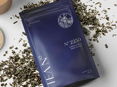 Minimal Packaging Design for a Tea Company 3d brand identity branding die line graphic design logo logo design minimal design packaging design print ready visual direction women wellness