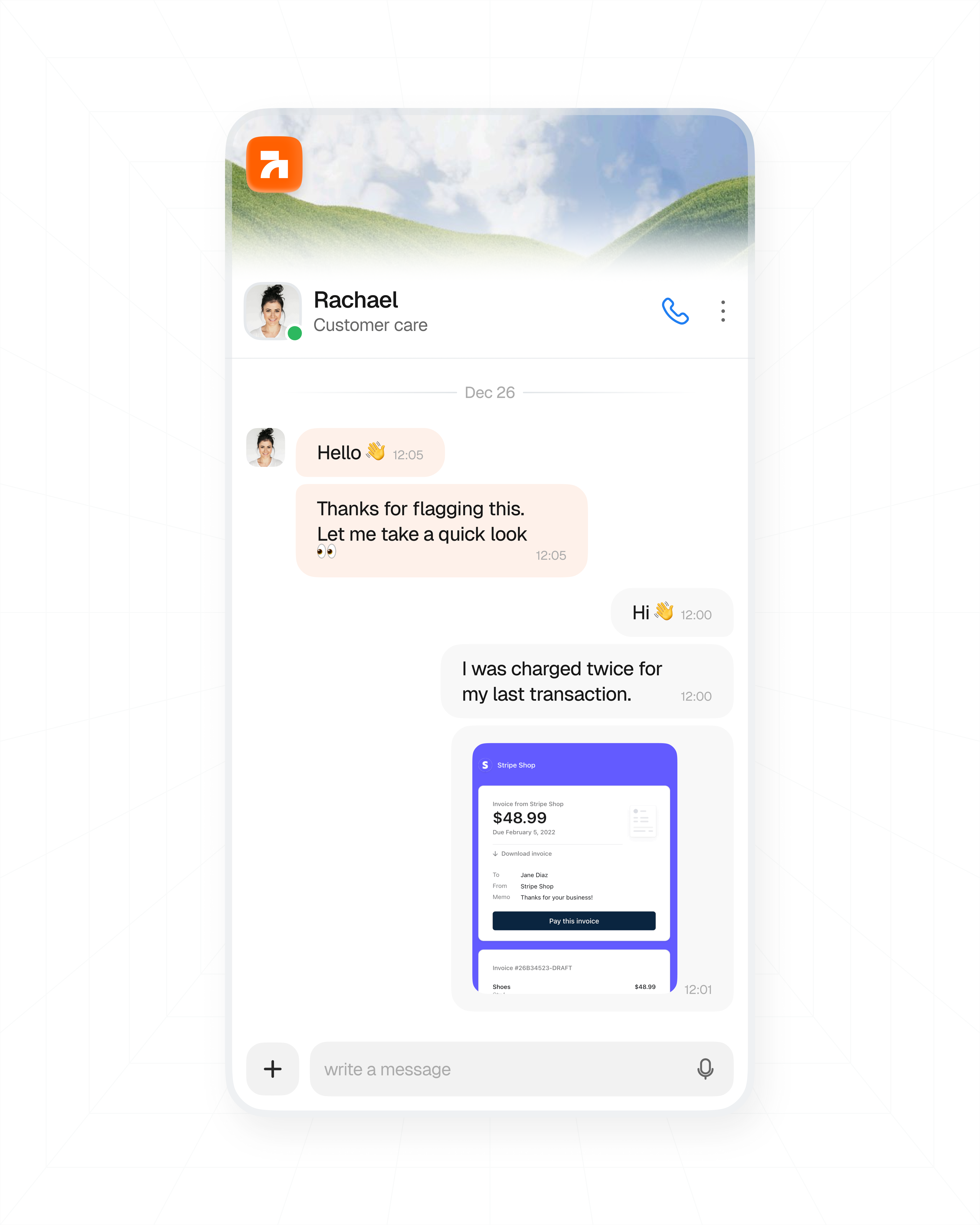 Chat Modal ai ai chat chat modal clean customer care minimal product design startup tech ui design