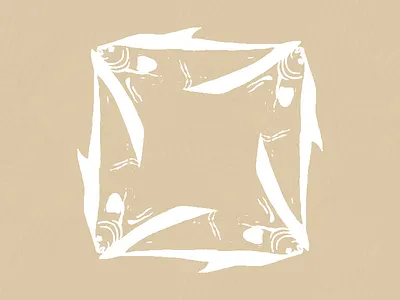 Fish White #2 art design fish graphic design shapes
