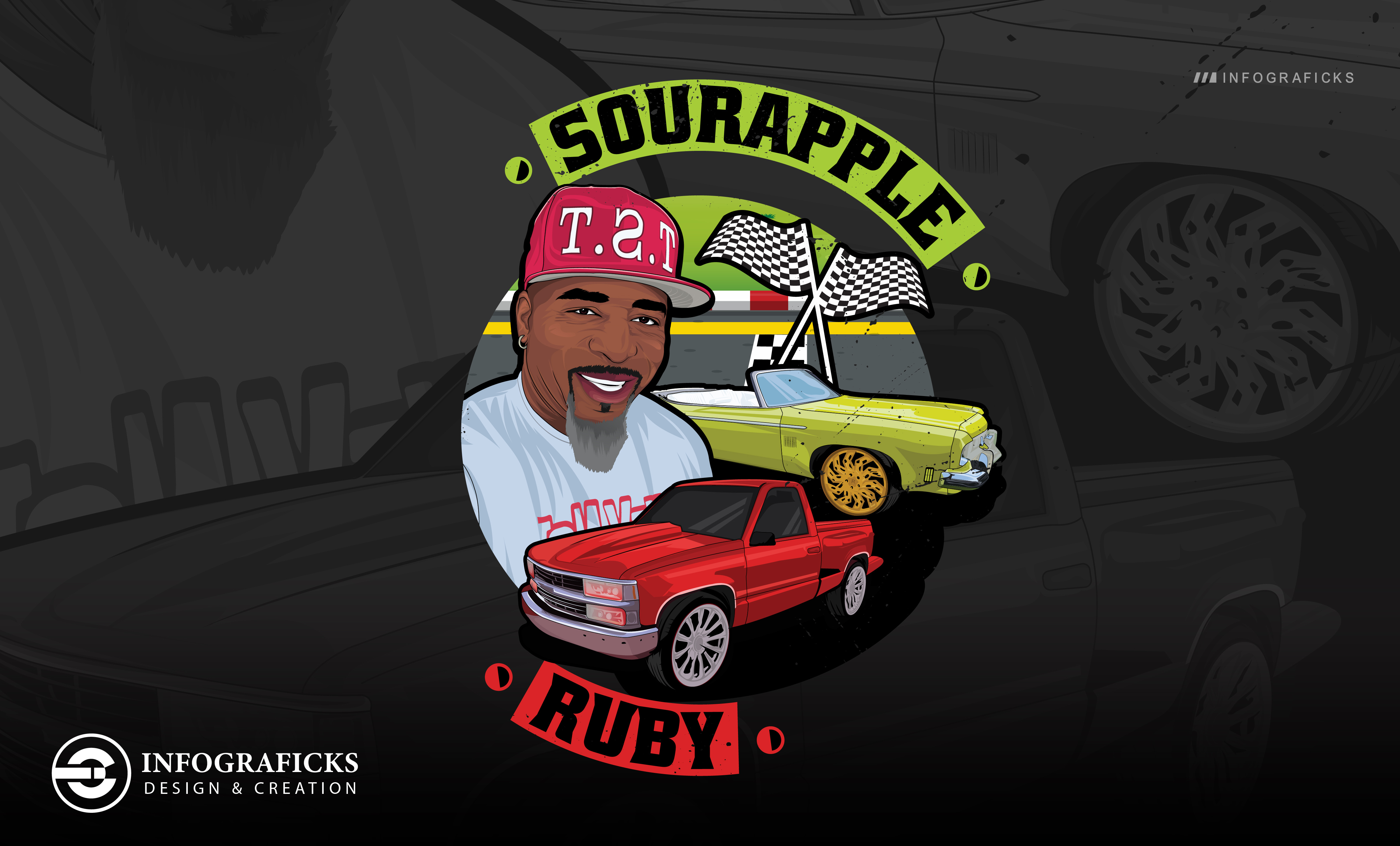 Sourapple Ruby T-shirt design Project for my Clint graphic design illustration march design print design tshirt