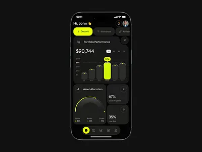 Fintech Mobile App Ui Design | Online Banking App animation app design banking crypto design dark mood defi digital wallet figma design financial app fintech investment app mobile app online banking app payment app payment app design payment gateway product design saas startup wallet app