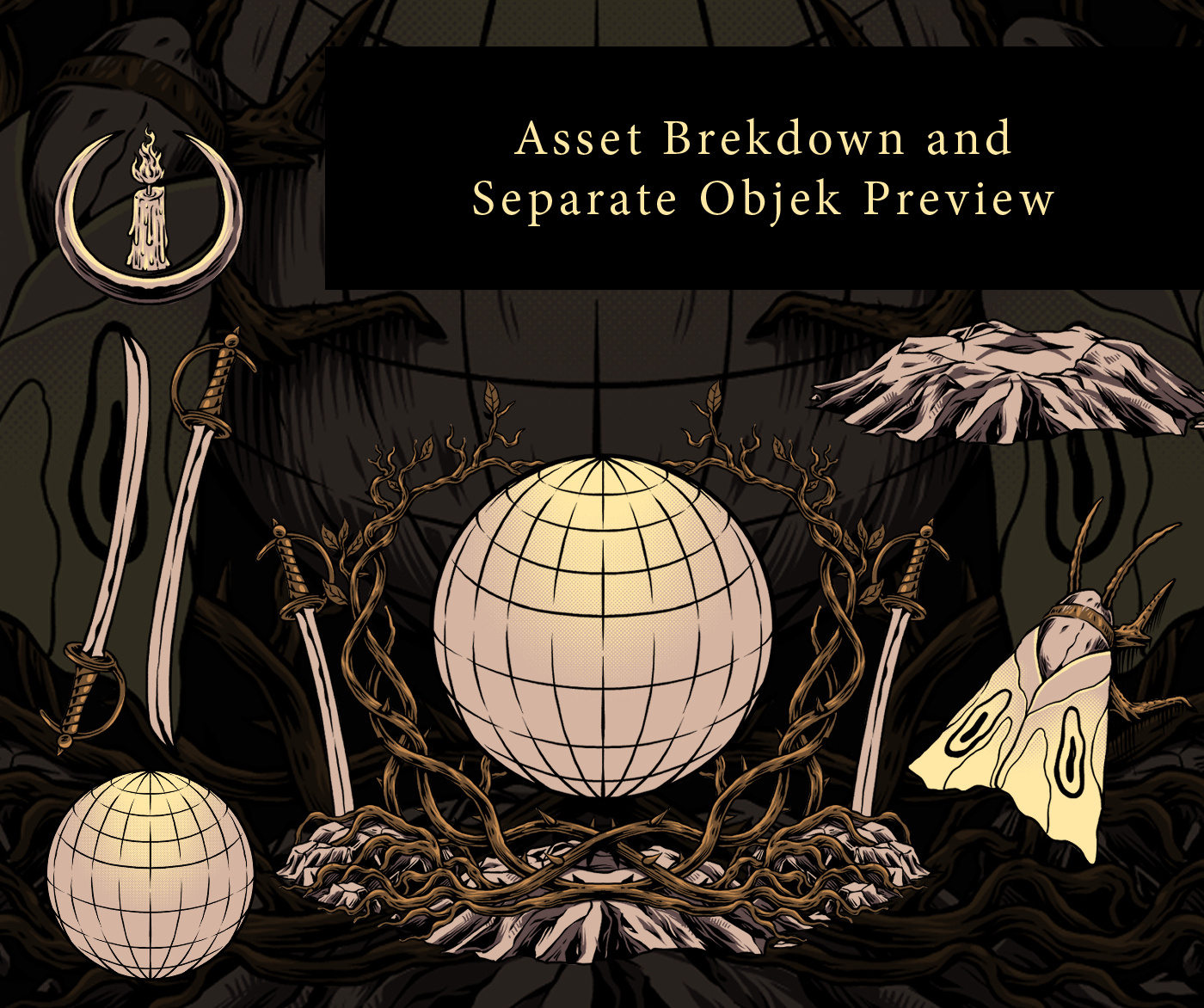 Example of Make Vintage Logo Illustration  