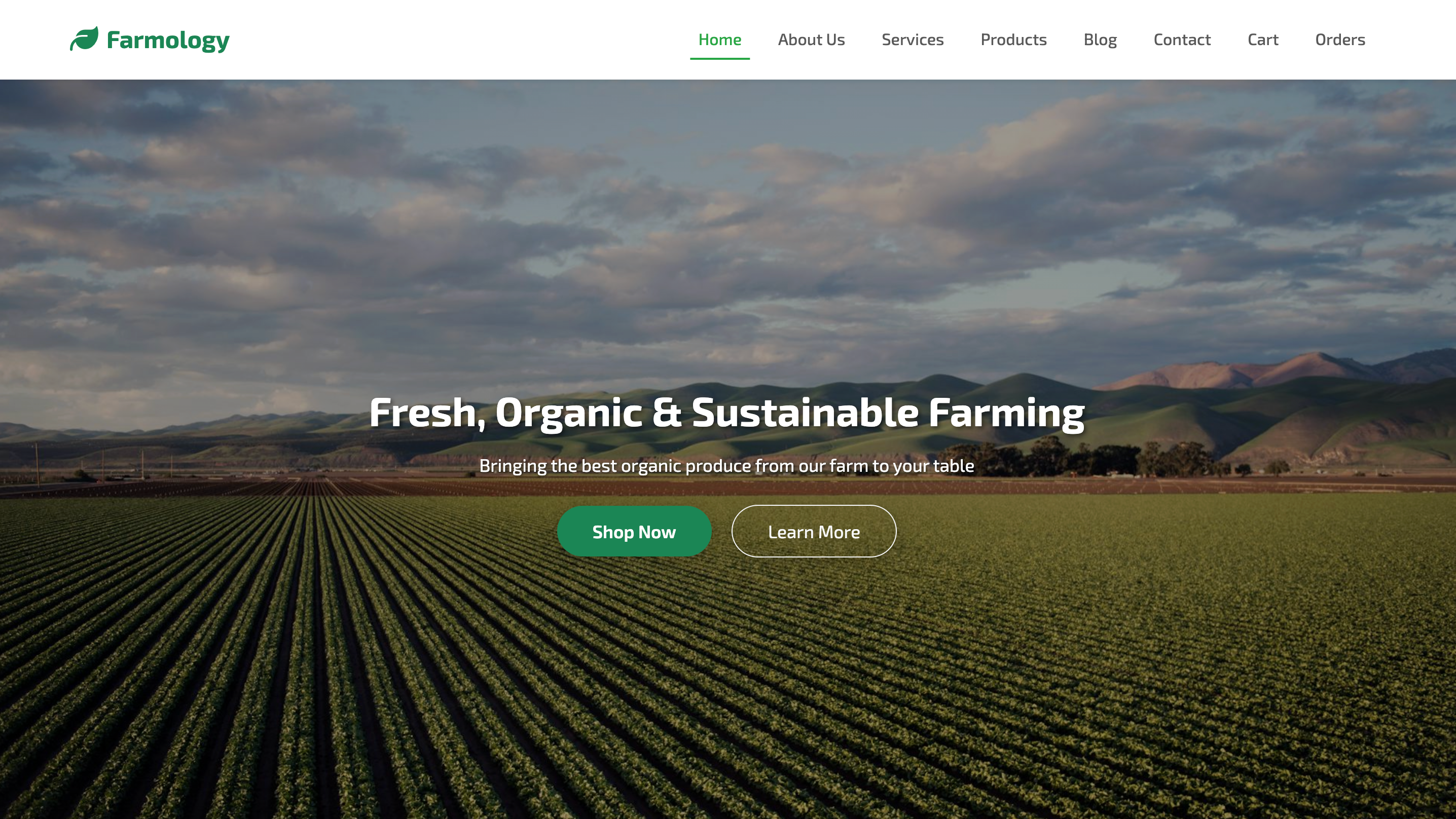 Agriculture & Organic Farm HTML Template ui website
