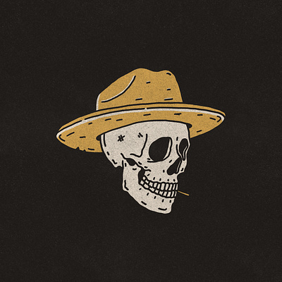 Cowboy Skull branding california design graphic design illustration logo vector west coast