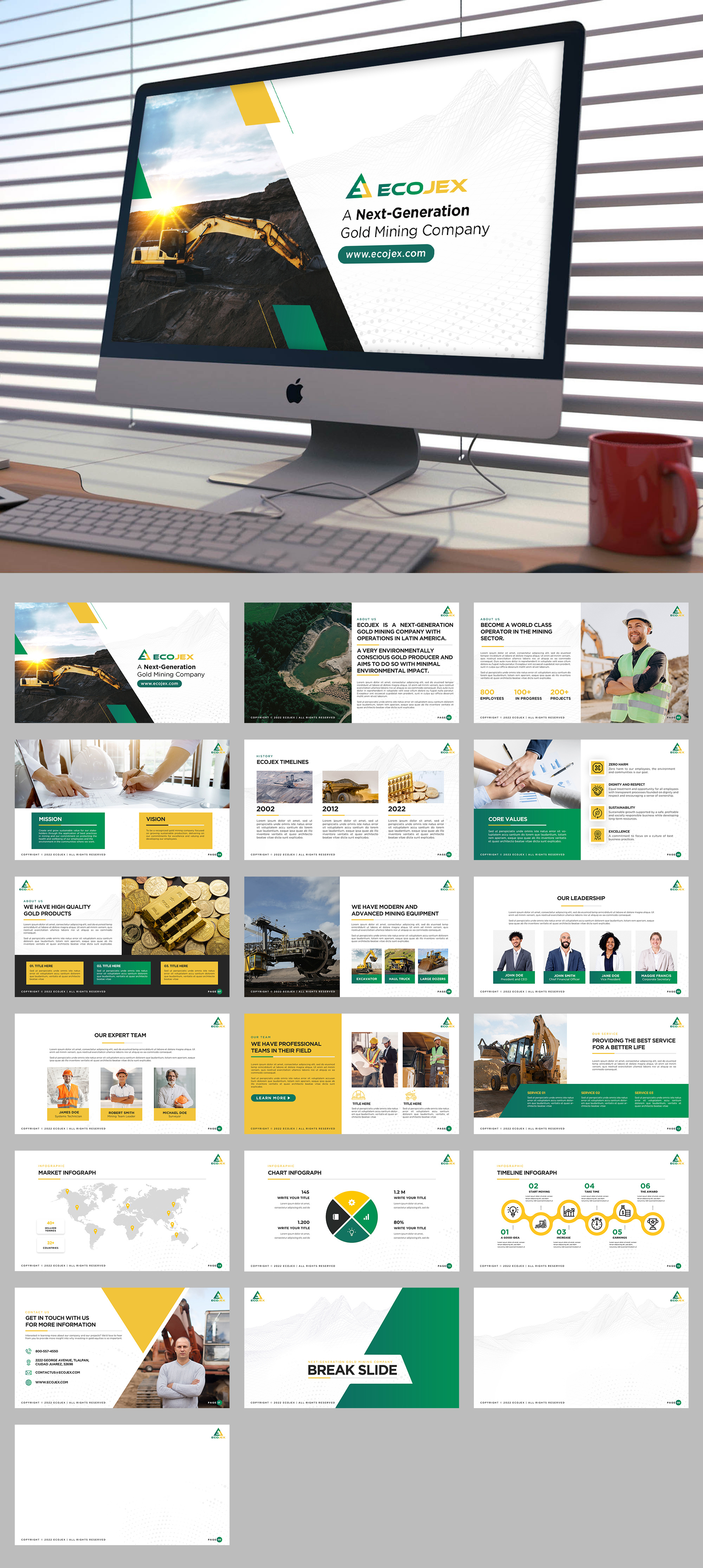 EcoJEX Powerpoint Presentation Design 3d animation branding design graphic design illustration logo motion graphics ui vector