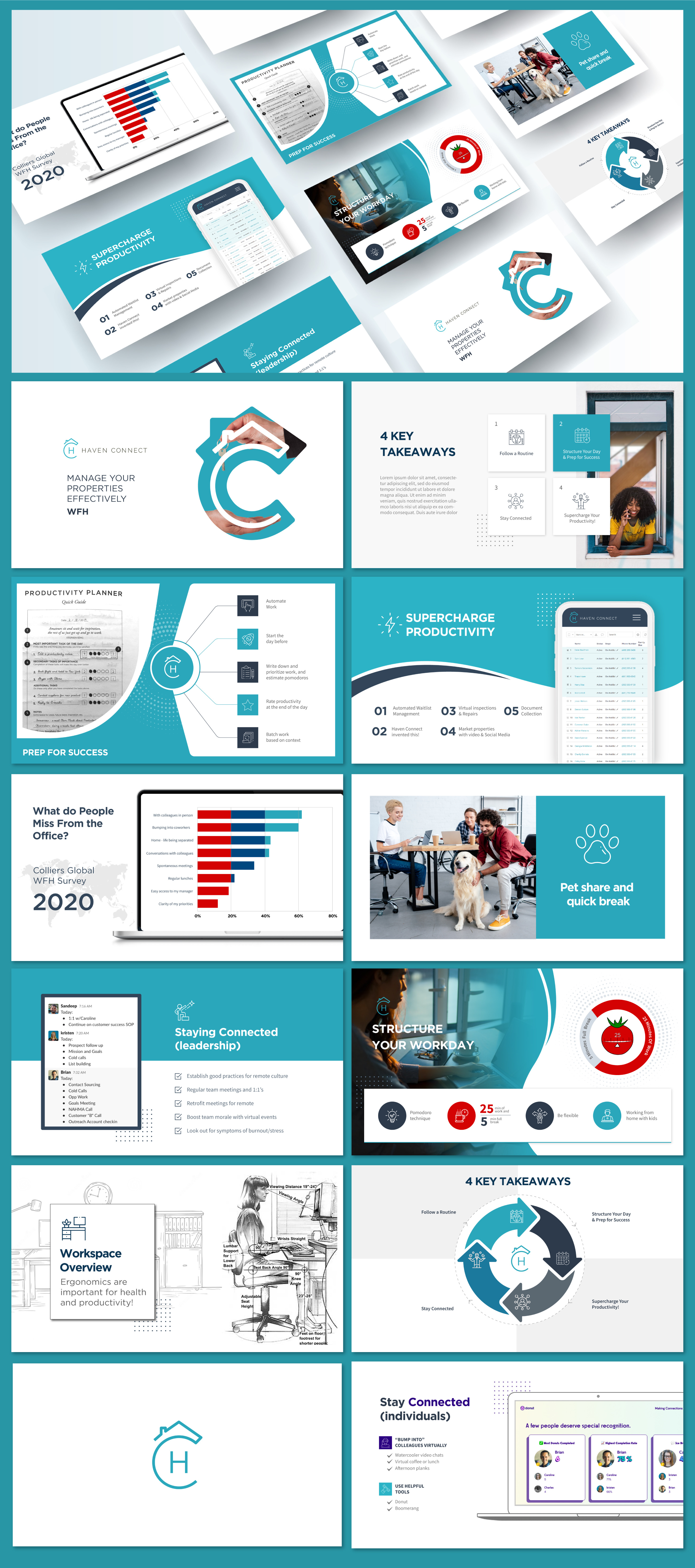 Haven Connect Powerpoint Presentation Design 3d animation branding design graphic design illustration logo motion graphics ui vector