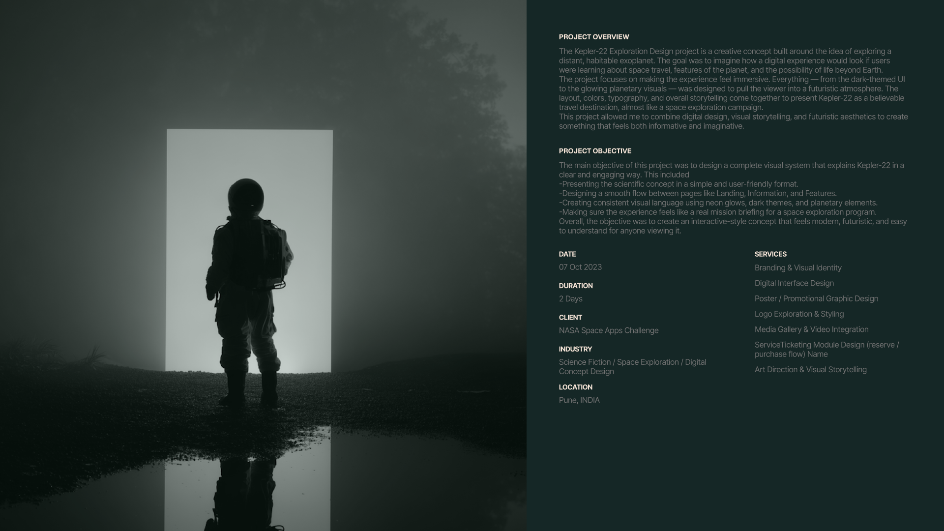 Kepler 22b - In Motion graphic design motion graphics rocket space ui ux website