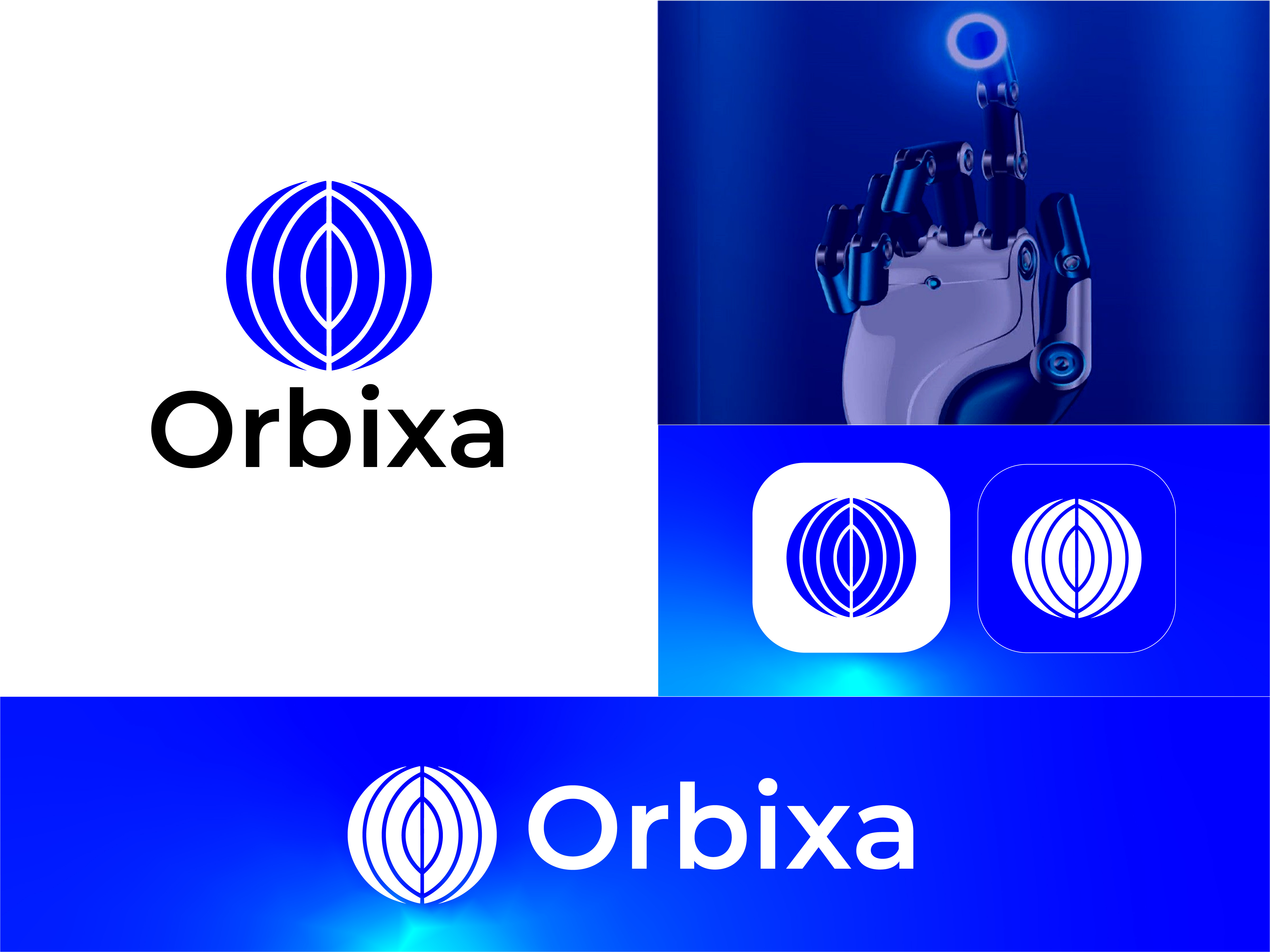 🔥 Orbixa – Modern AI & Technology Logo Design 🔥 branding design graphic design illustration logo typography vector