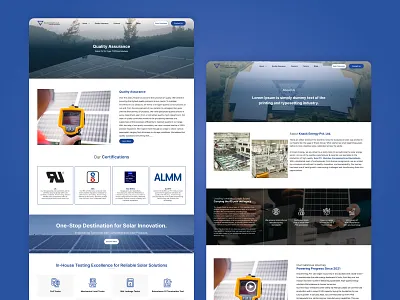 Knack Energy – Solar Manufacturing Website UI b2b website design clean energy design corporate website design digital product design enterprise web design figma design green tech design industrial website design landing page design manufacturing website modern website ui renewable energy website solar energy design ui ui design user experience design user interface ux ui design web ui design website design