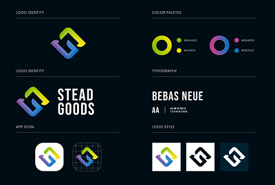 SteadGoods Concept Logo brand design branding design graphic design illustration logo logo design vector