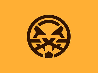 Modern Circle Roaring Tiger Logo branding company brand logo company branding design graphic design logo modern vector