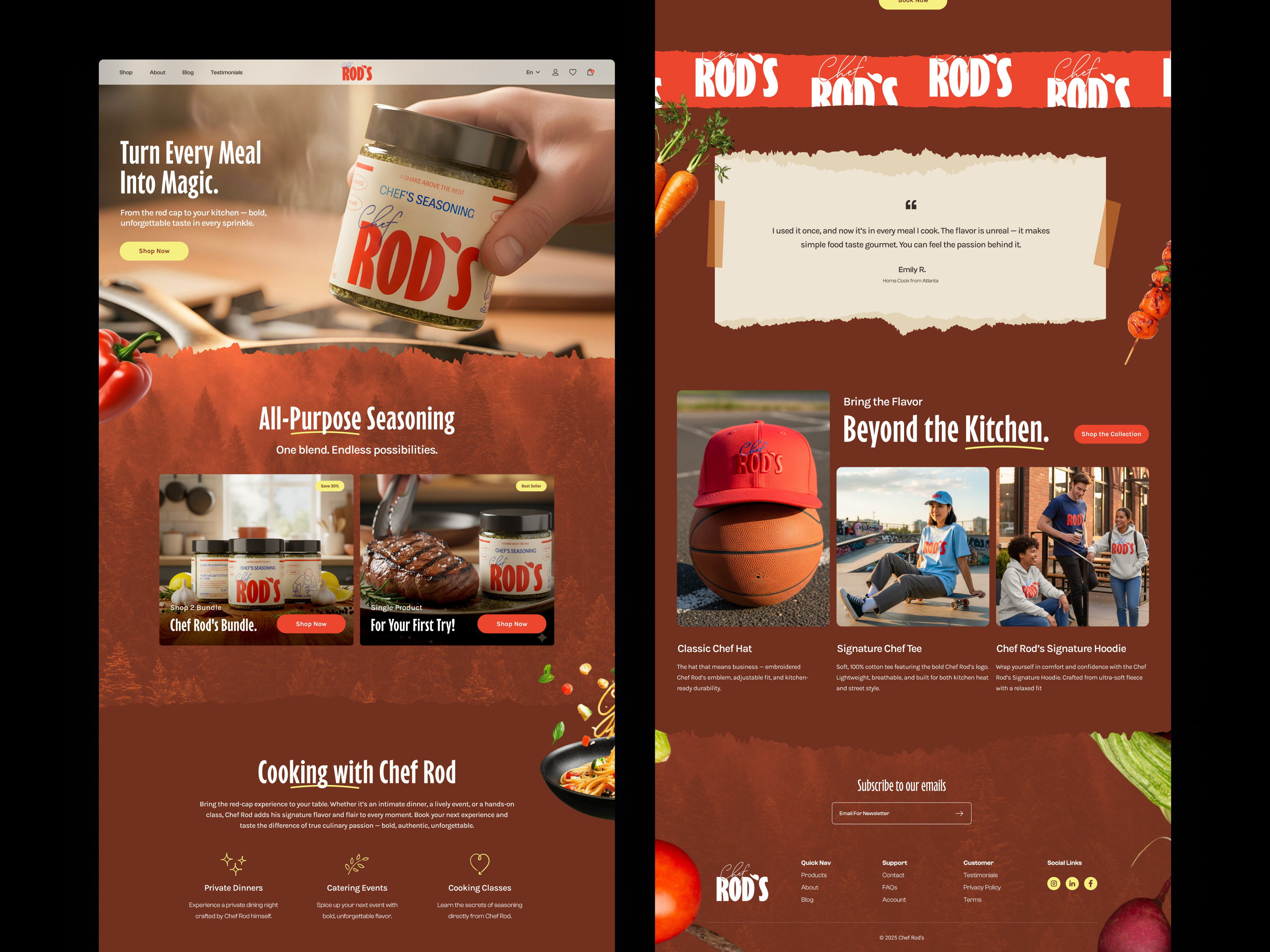 Example of Website Design (5 Pages)
