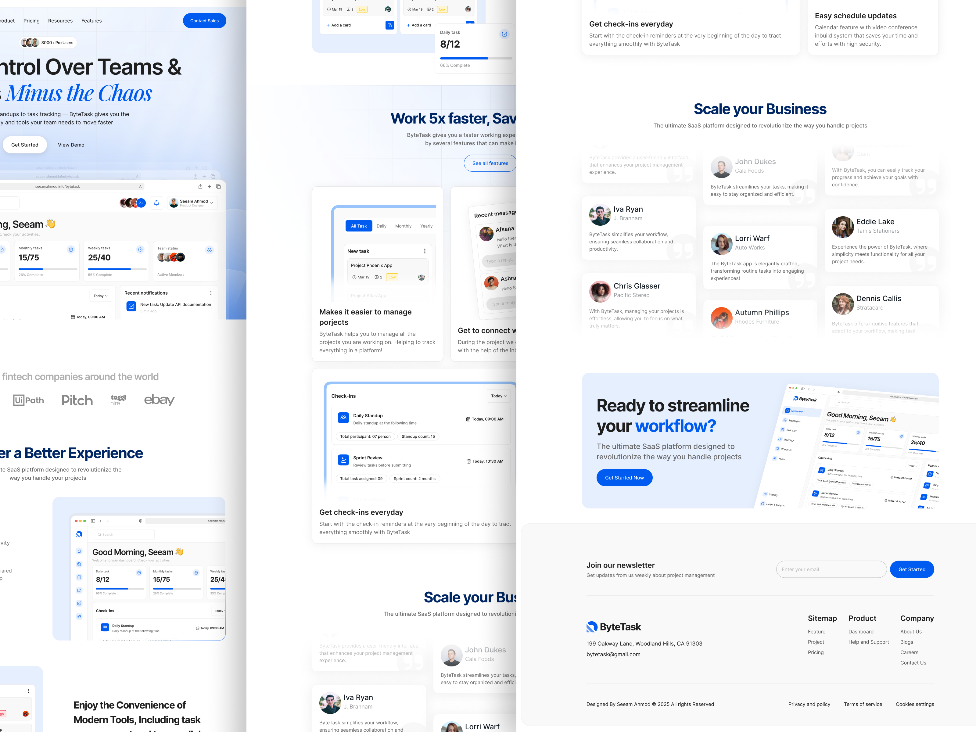 Example of Figma Landing Page Design