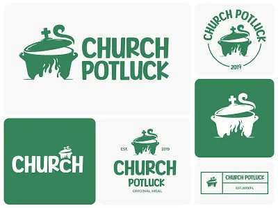 Branding for Church Potluck designer graphic graphic design jannat ongon jannatongon logo logo design logo design agency logo designer logo maker logodernginer logodesign logos